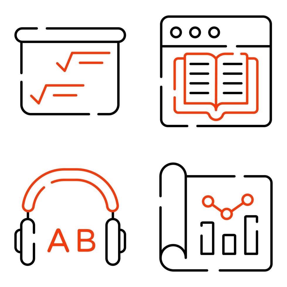 pack d'éducation, étude vecteur