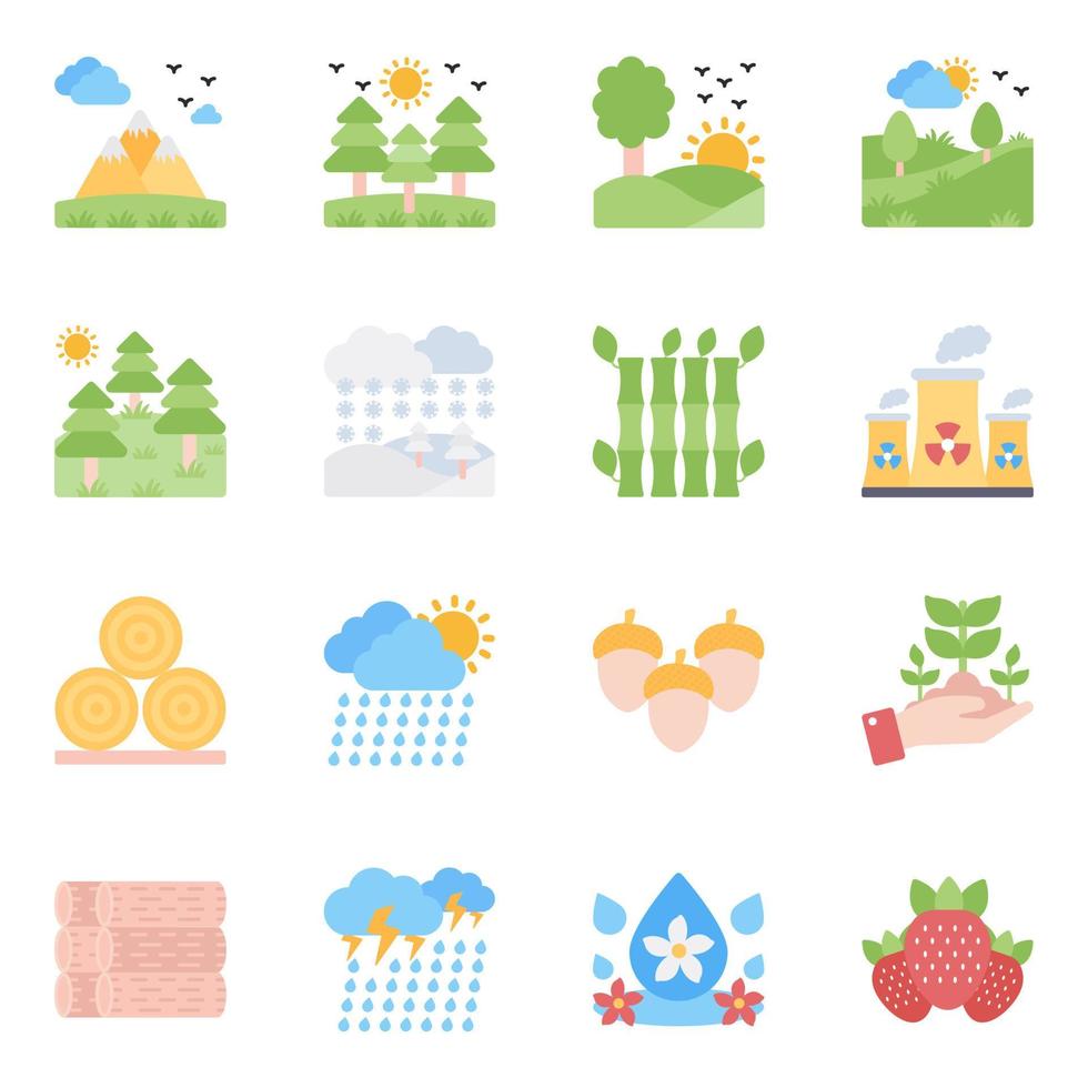 pack de nature vecteur