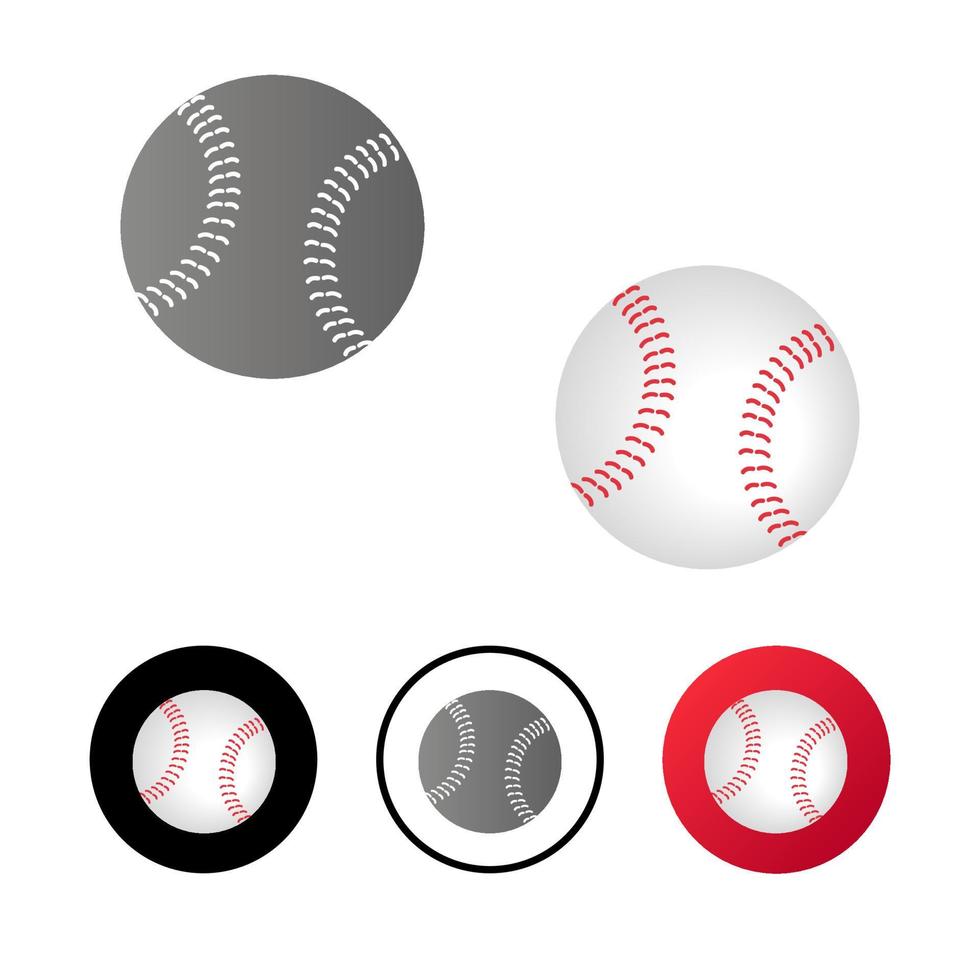 illustration d'icône de baseball abstrait vecteur