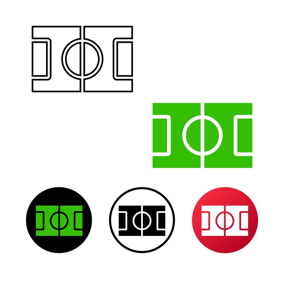 illustration de l'icône du stade abstrait vecteur