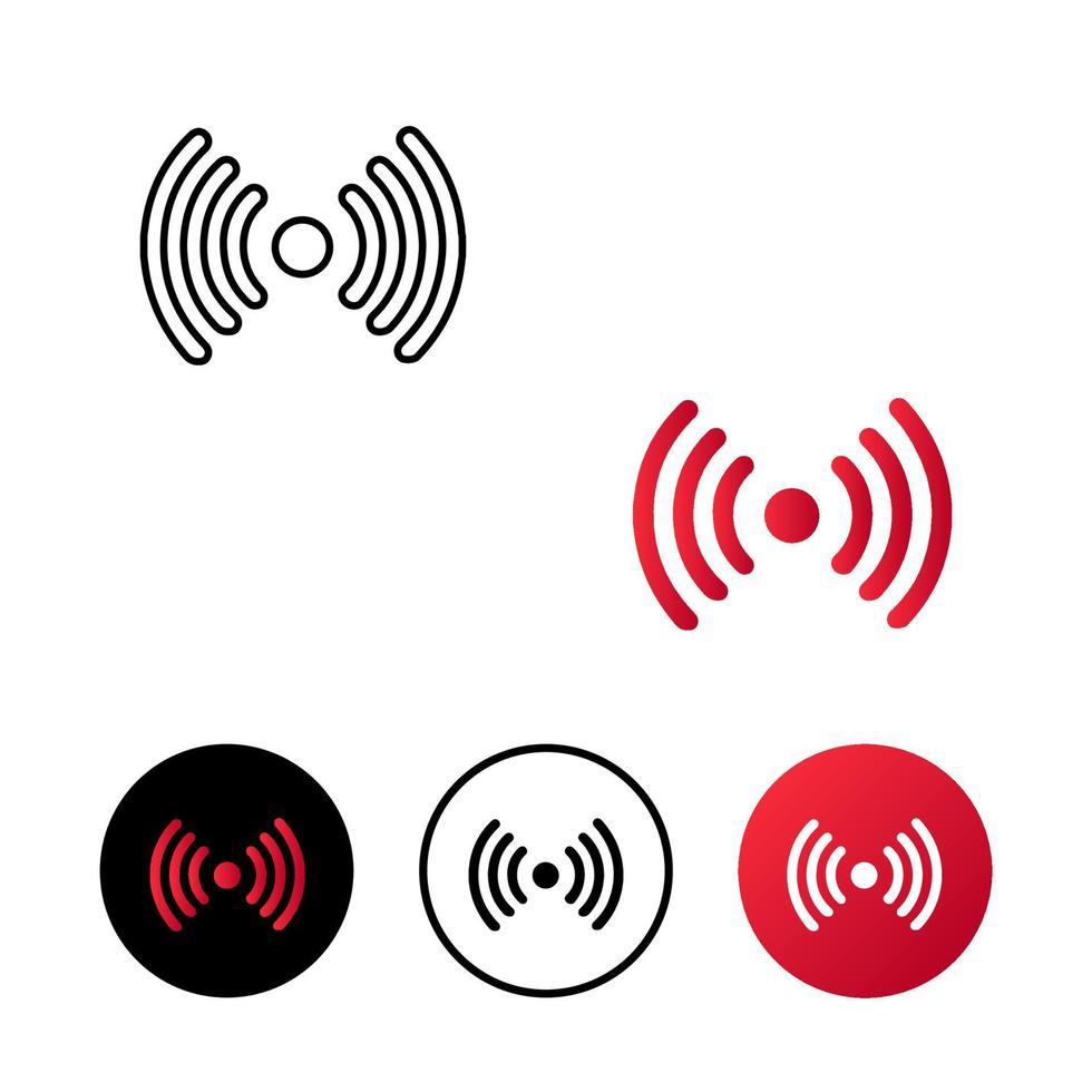 illustration de l'icône de signal abstrait vecteur