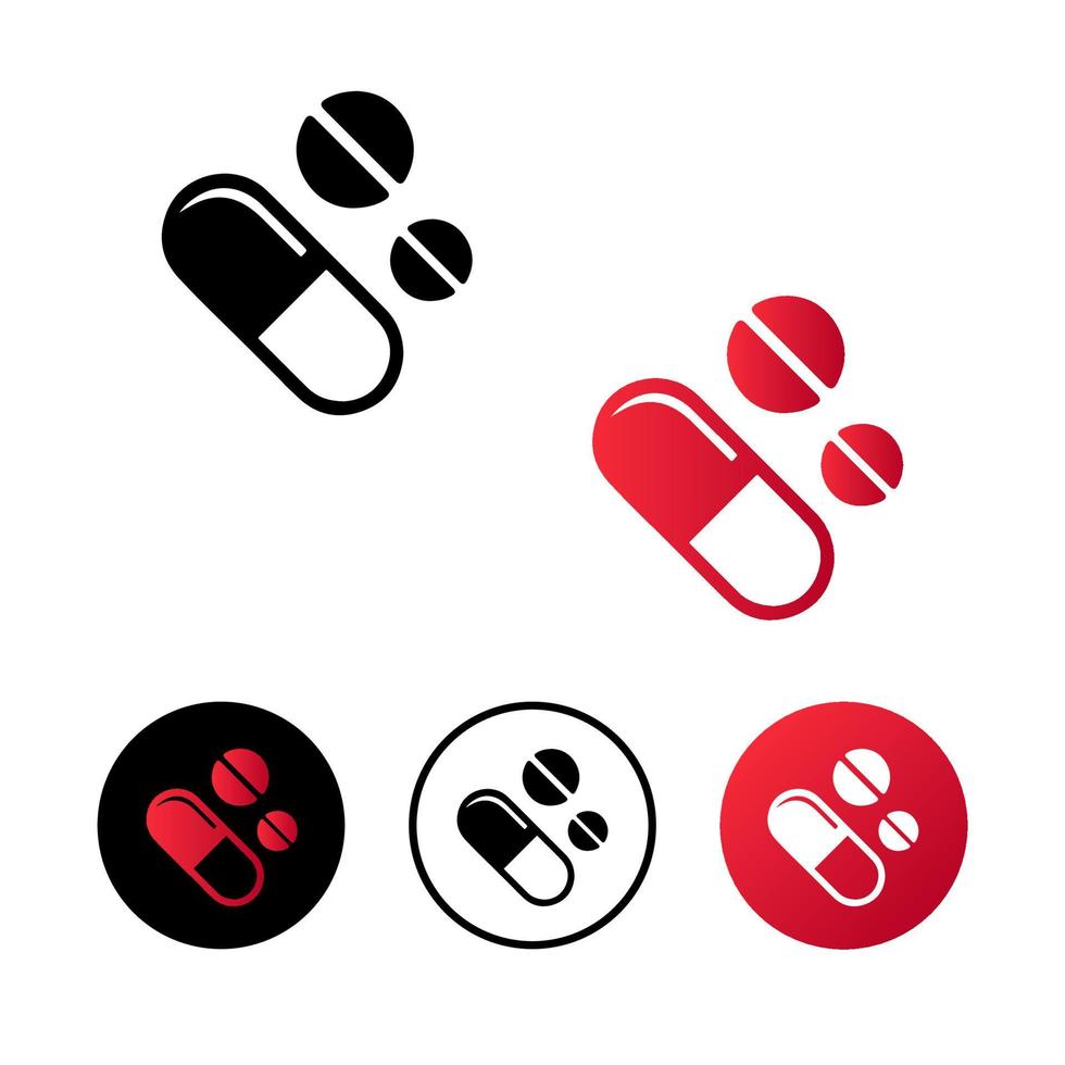illustration de l'icône des médicaments abstraits vecteur