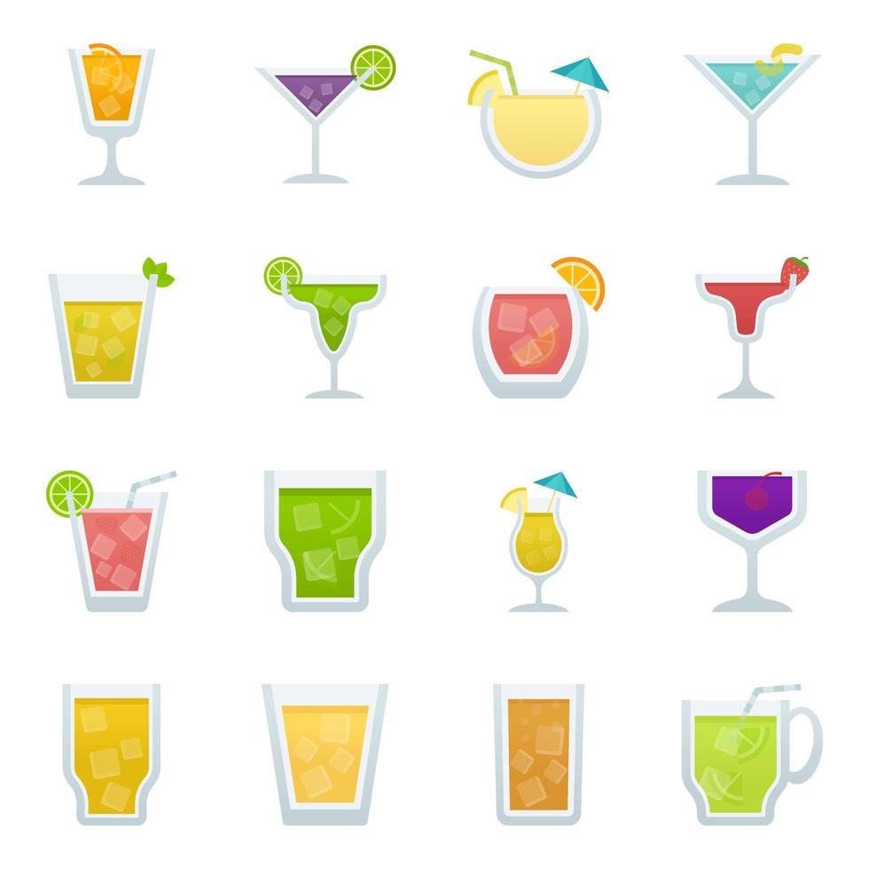 concepts de cocktails à l'ananas vecteur