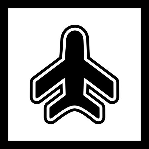 Conception d&#39;icône d&#39;avion vecteur