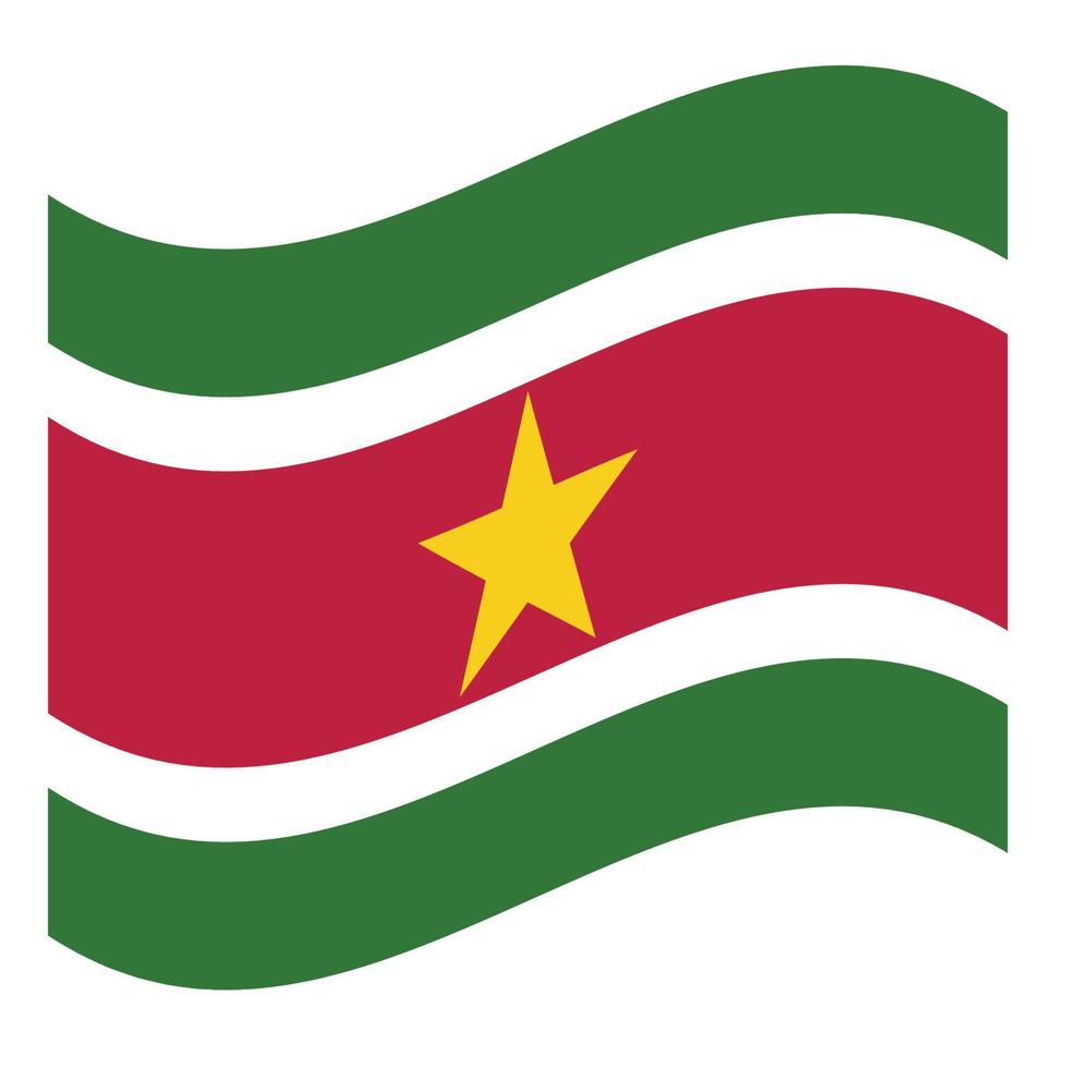 drapeau national du suriname vecteur