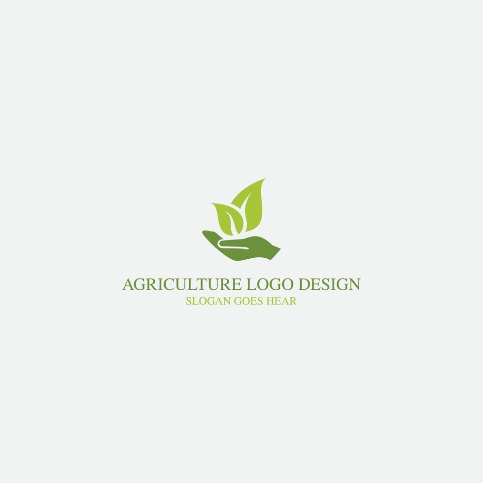 création de logo vectoriel pour l'agriculture, l'agronomie, la ferme de blé, le champ agricole rural, la récolte naturelle