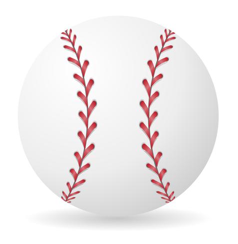 illustration vectorielle de balle de baseball vecteur