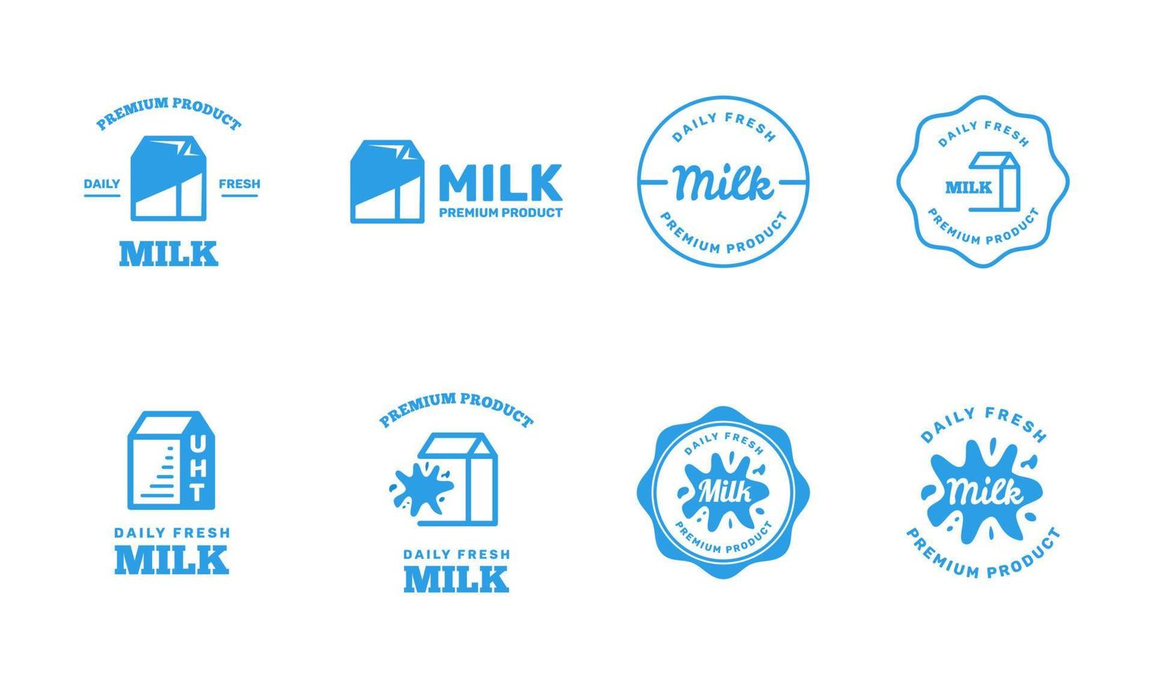 vecteur de logo de lait pour votre produit laitier frais