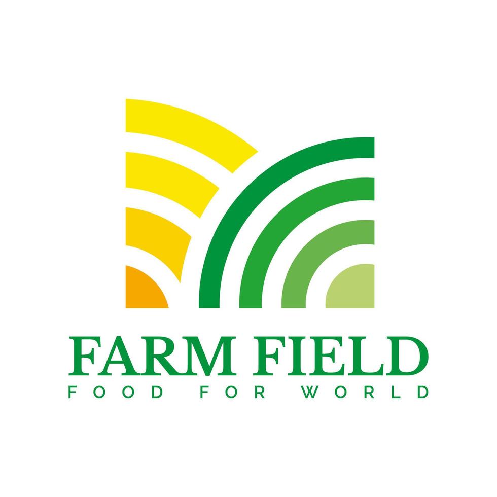 logo de la ferme agricole vecteur