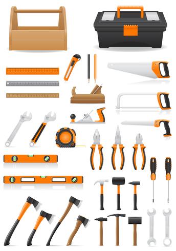 définir des outils icônes vector illustration