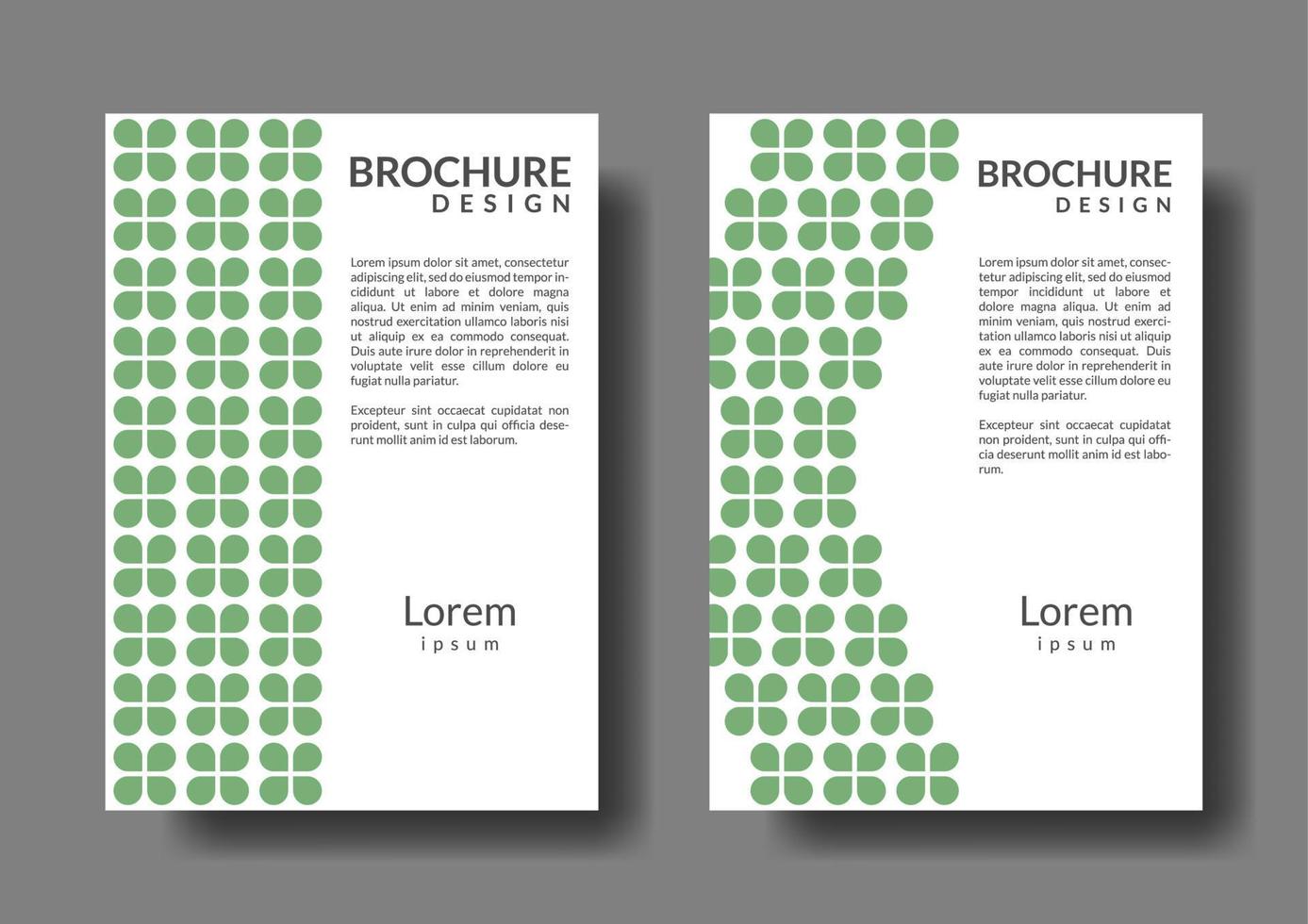 modèle de brochure d'entreprise en forme de feuille. pour la promotion et la publicité vecteur