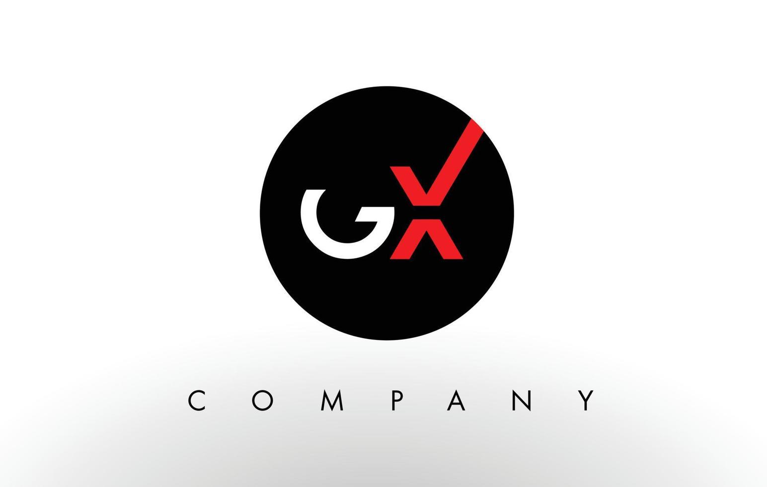 logo gx. vecteur de conception de lettre.