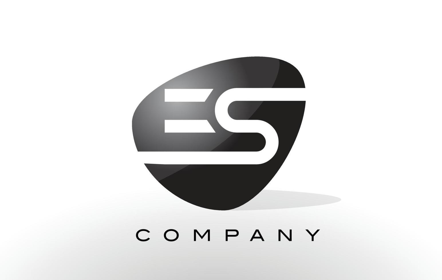 es logo. vecteur de conception de lettre.