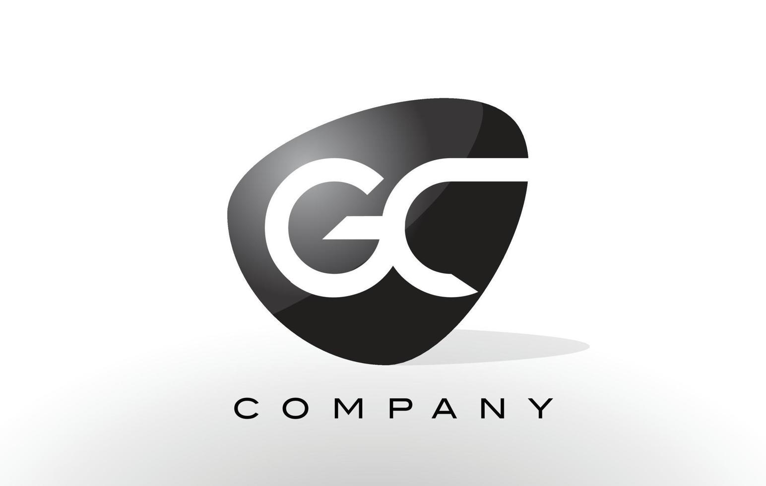 logo gc. vecteur de conception de lettre.