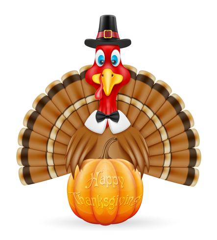 illustration vectorielle de thanksgiving turkey bird vecteur