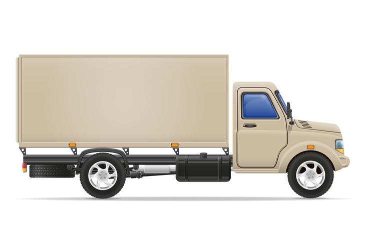 camion de fret pour le transport de marchandises vector illustration