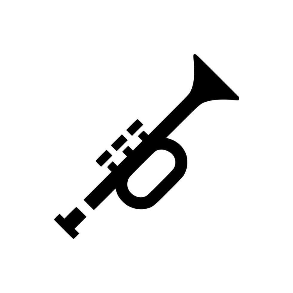 conception d'icône de trompette vecteur