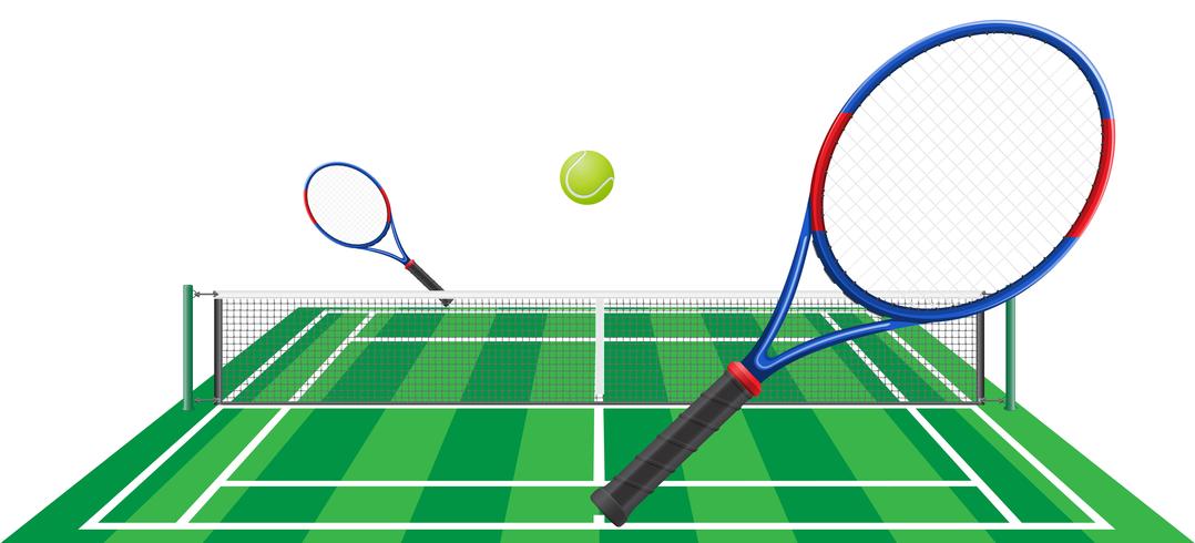 illustration vectorielle de tennis vecteur