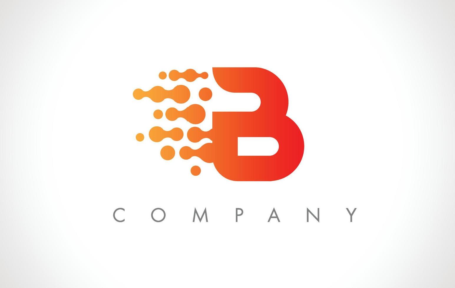 b logo. vecteur de conception d'icône de lettre b