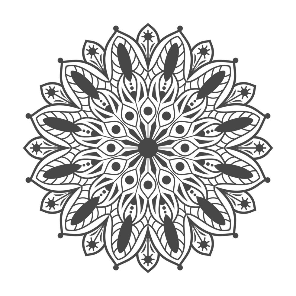 mandala pour la page de livre de coloriage vecteur