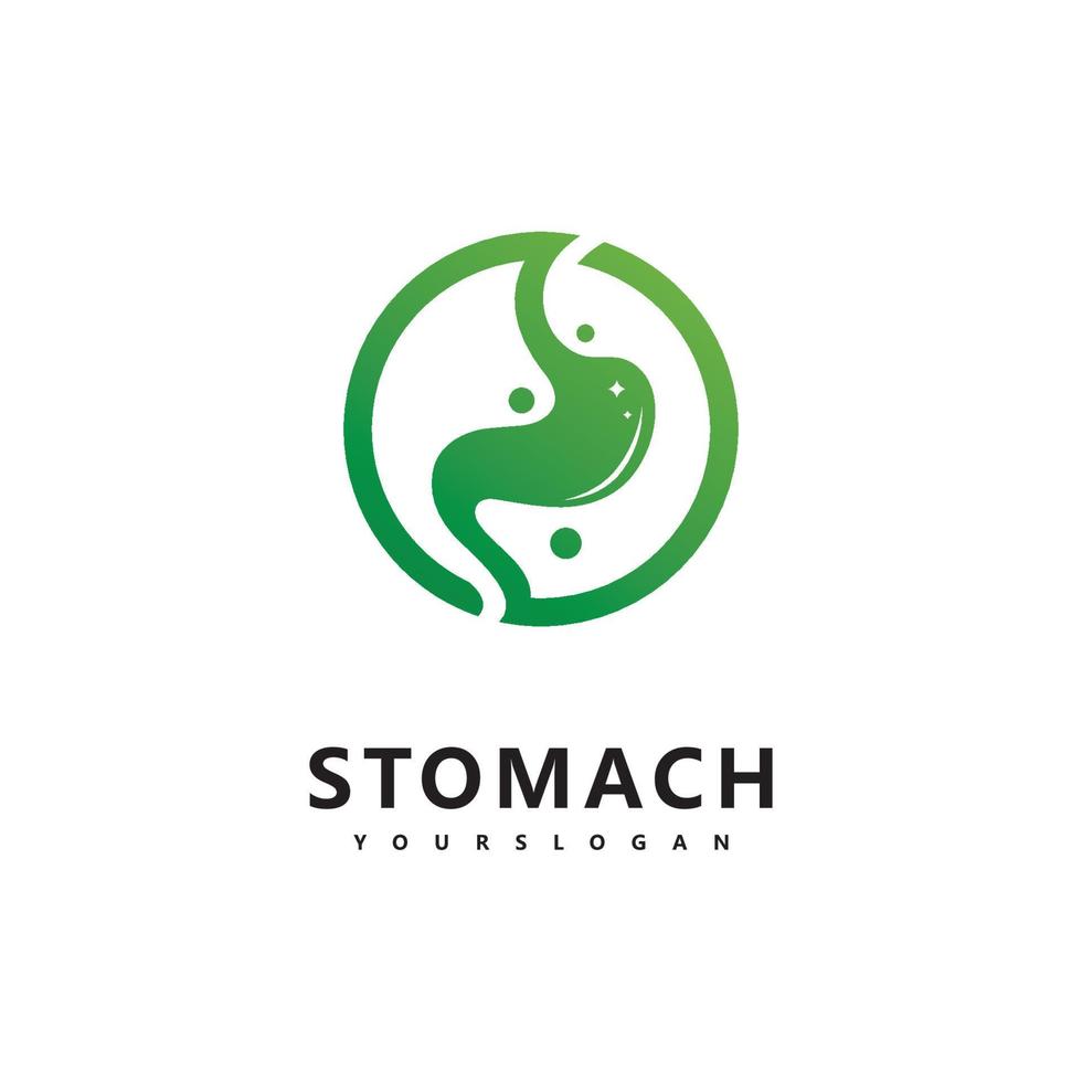 modèle de conception de vecteur de logo d'estomac