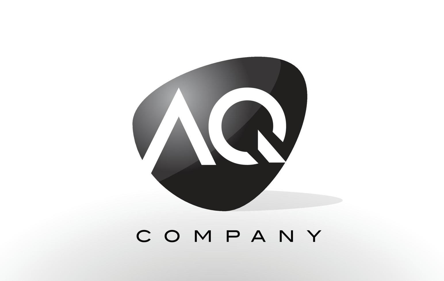 logo aq. vecteur de conception de lettre.