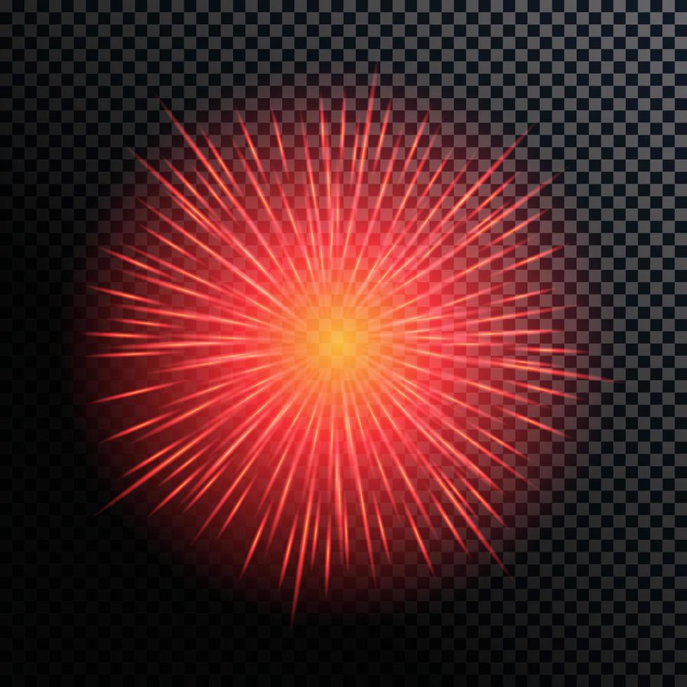 illustration vectorielle de feux d'artifice, salut sur un fond transparent vecteur