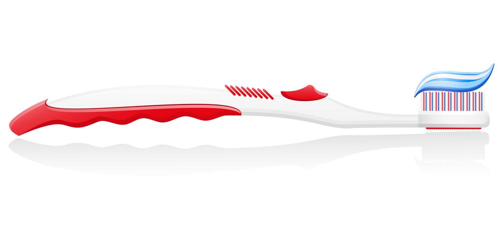illustration vectorielle de brosse à dents vecteur