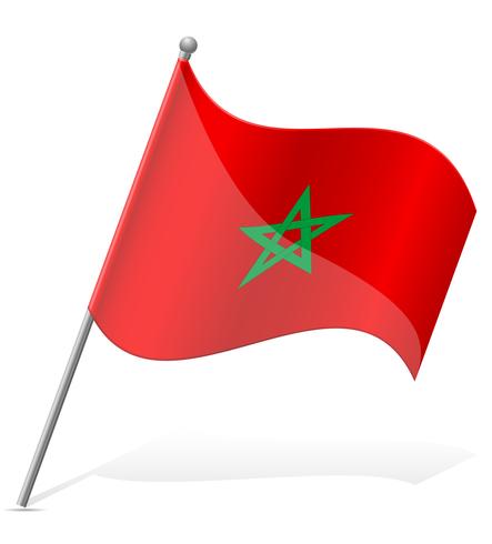 drapeau du Maroc illustration vectorielle vecteur