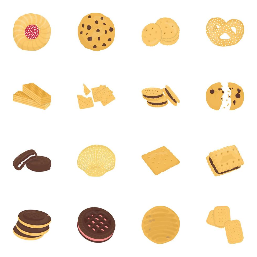 concepts de cookies à la mode vecteur