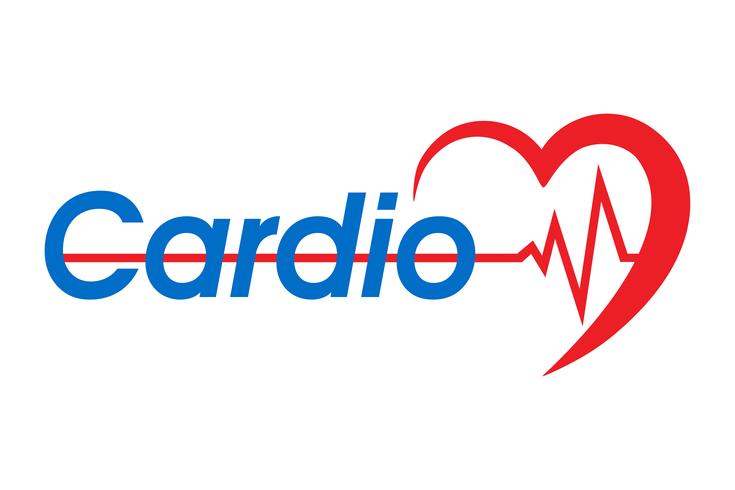 logo pour une illustration vectorielle de cardio clinic vecteur