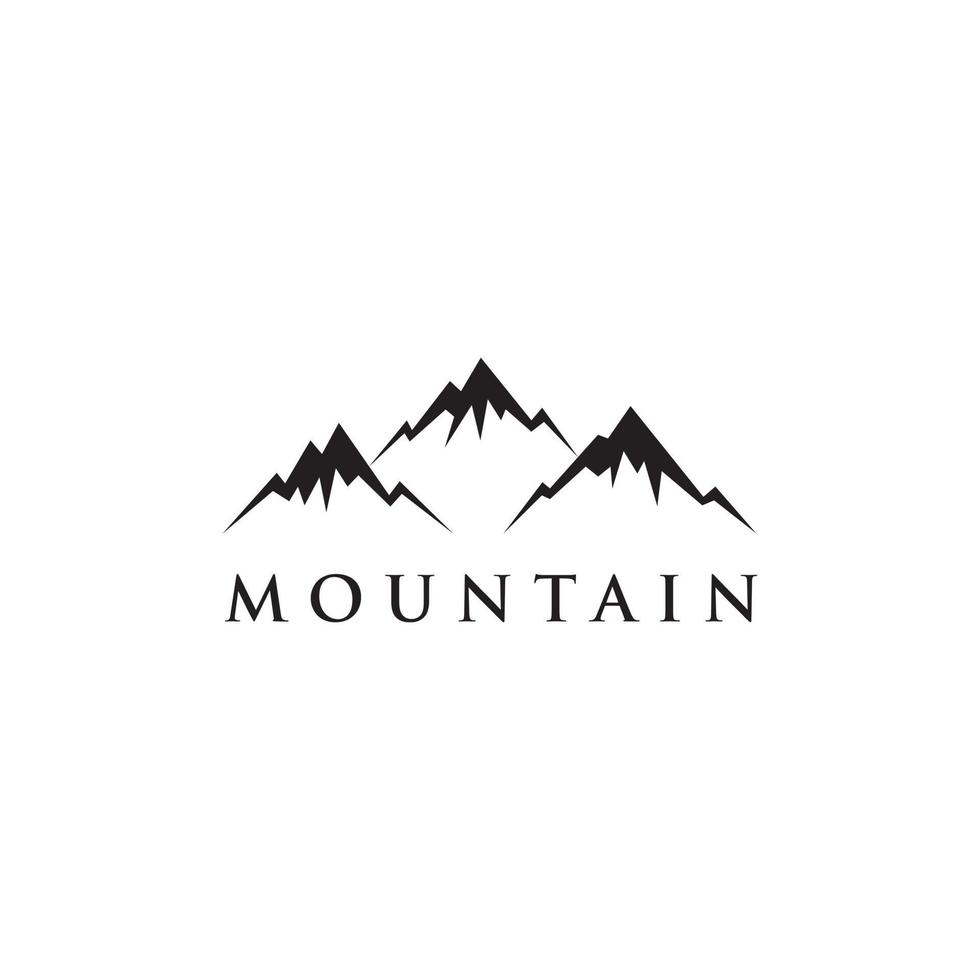 modèle de conception de logo de vecteur de montagne