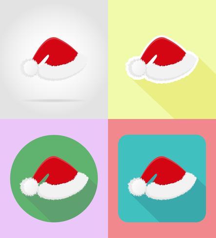 noël et nouvel an icônes plats vector illustration