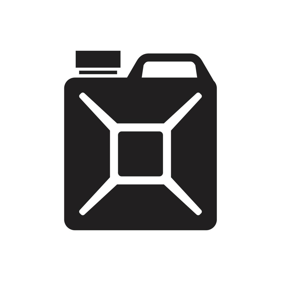 modèle d'icône de jerrycan couleur noire modifiable. jerrycan icône symbole plat illustration vectorielle pour la conception graphique et web. vecteur