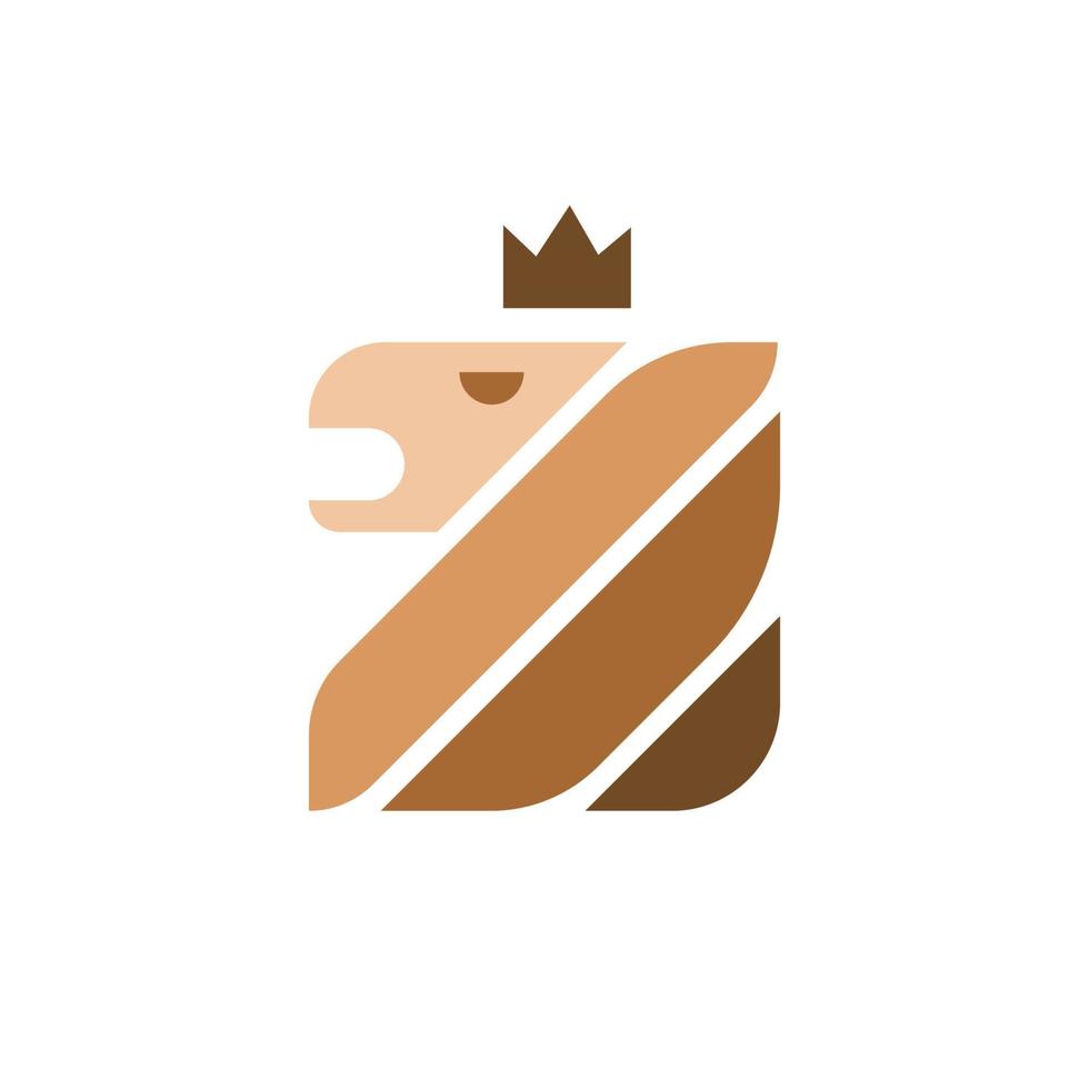 icône du logo lion pour votre image de marque et votre entreprise vecteur