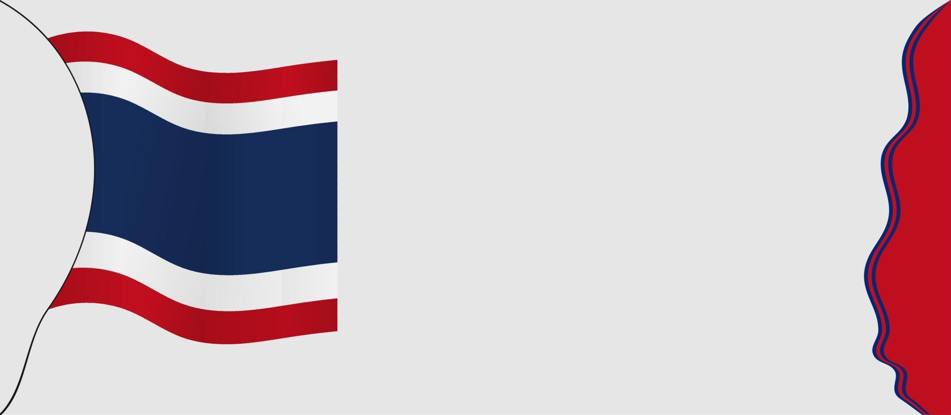 illustration vectorielle de fond de jour de la constitution de la thaïlande et espace de copie. approprié pour être placé sur le contenu avec ce thème. drapeau de la thaïlande vecteur