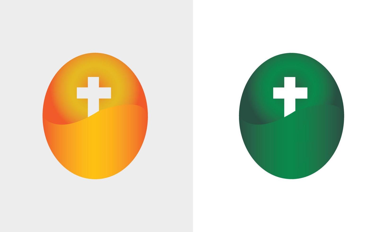 modèle d'illustration vectorielle de conception de logo d'église de croix chrétienne. vecteur