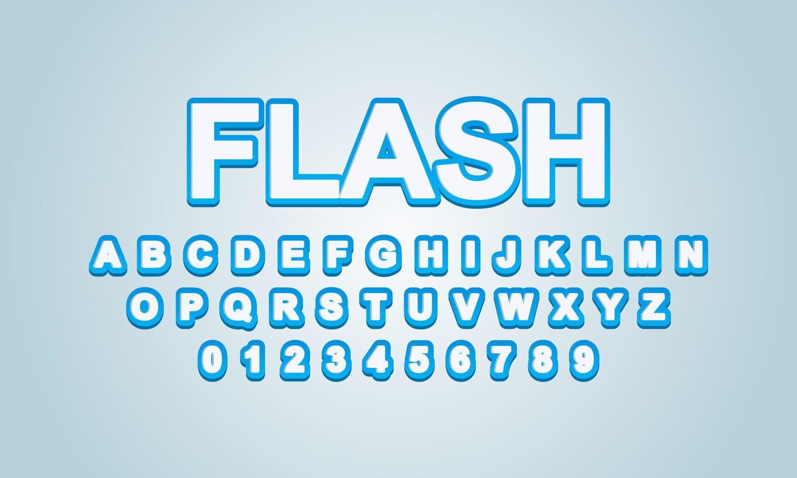 effet de texte modifiable de style flash vecteur