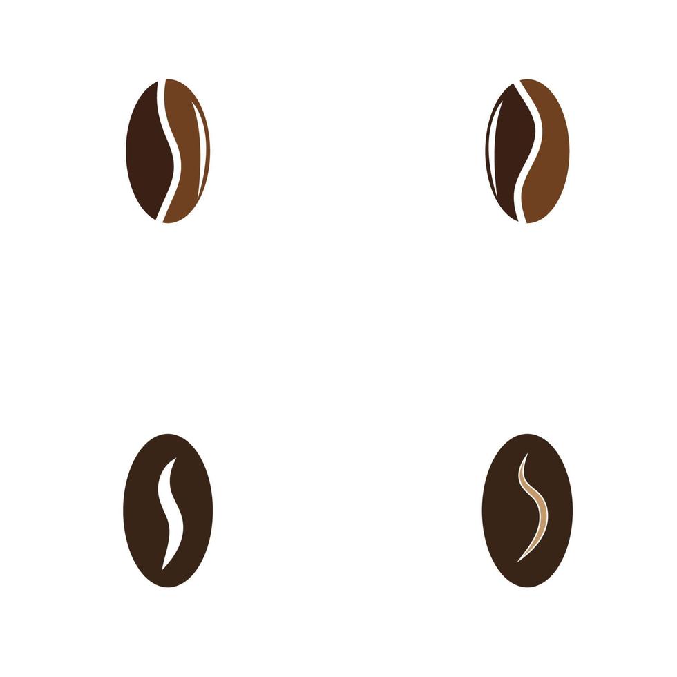 modèle d'illustration vectorielle icône grain de café vecteur