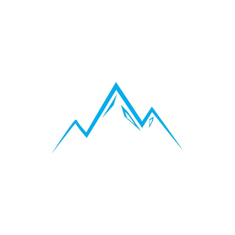 montagne icône logo modèle vector illustration design