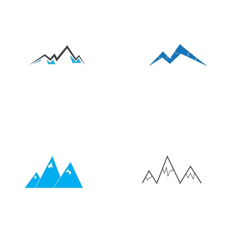 montagne icône logo modèle vector illustration design