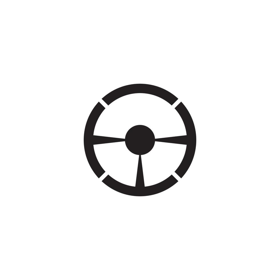 design plat de vecteur de logo de volant