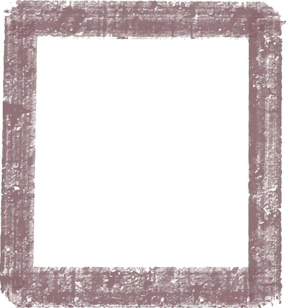 modèle de cadre brossé. isolé sur illustration vectorielle fond blanc. vecteur