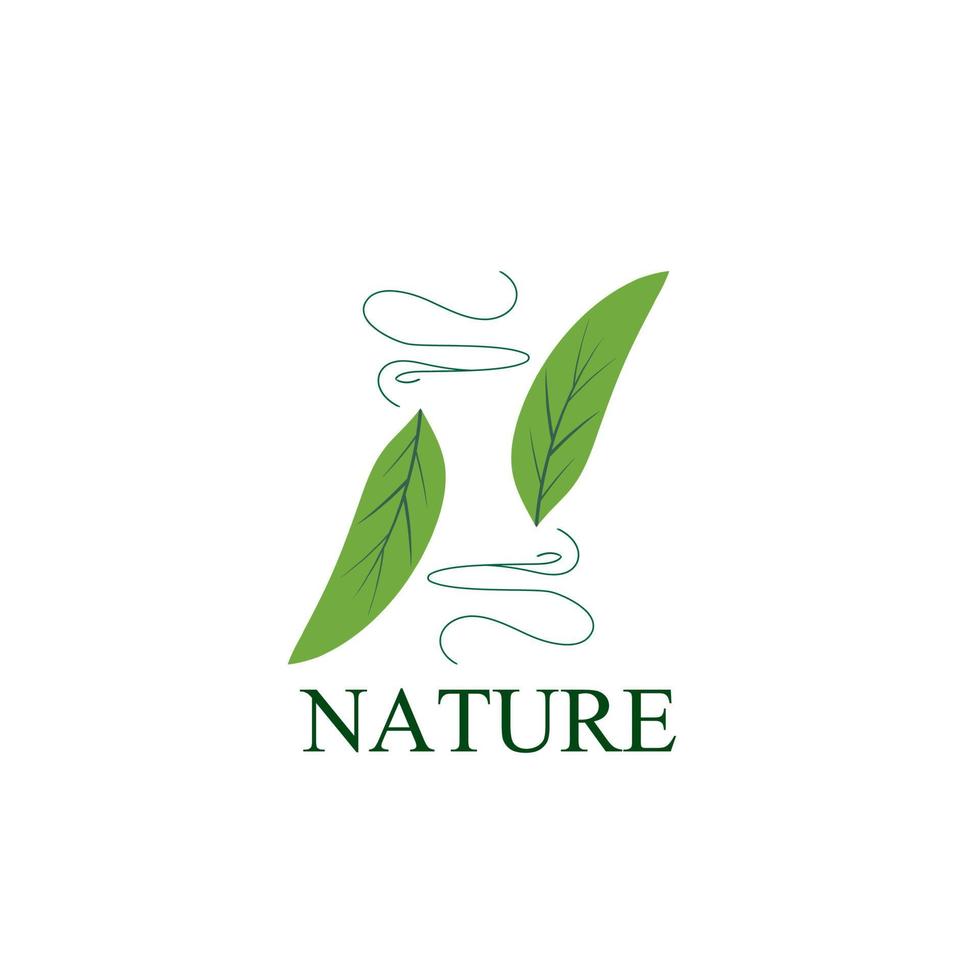 logo et symbole de la nature des feuilles pour l'industrie de l'environnement des signes vecteur