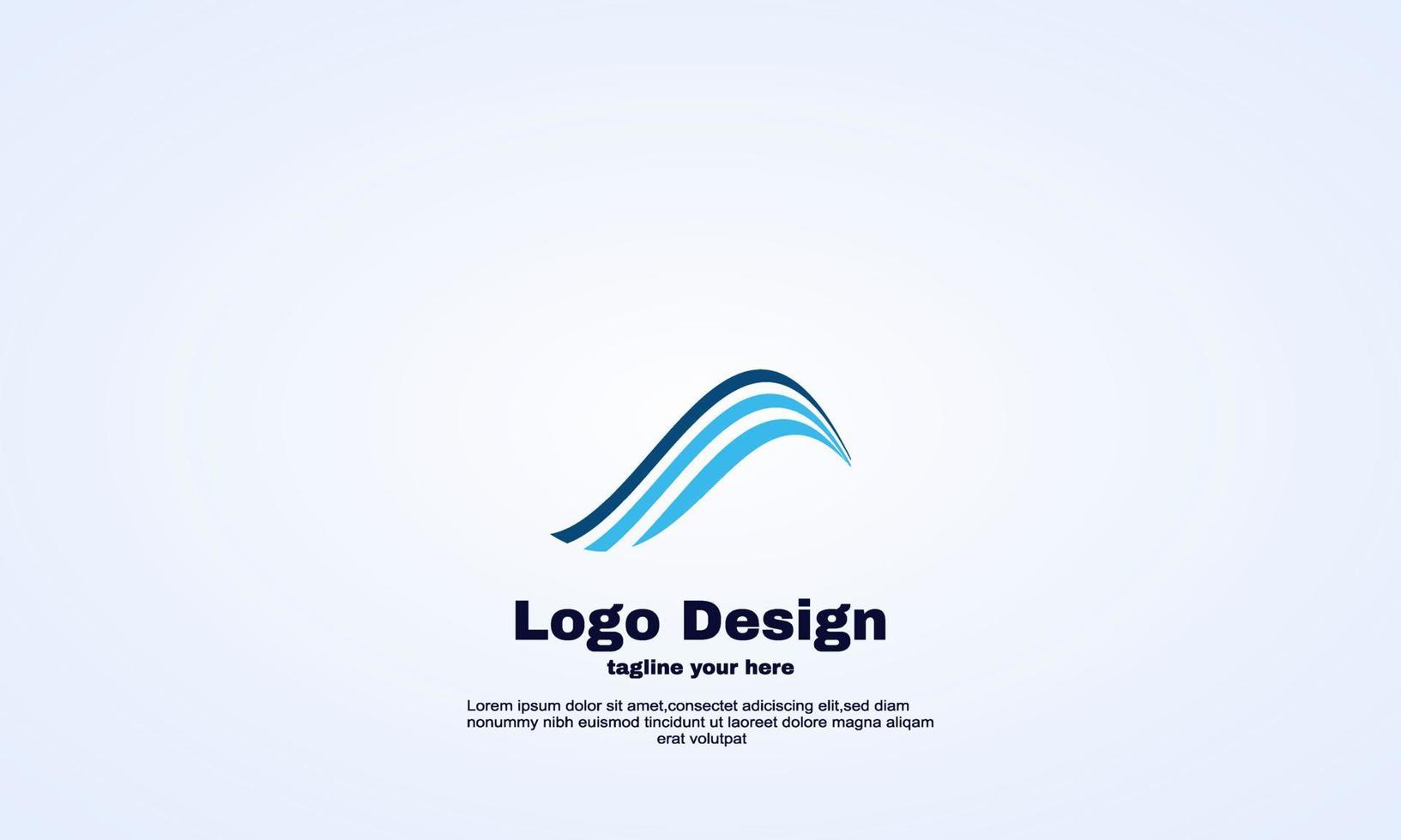 vecteur de logo vague abstraite