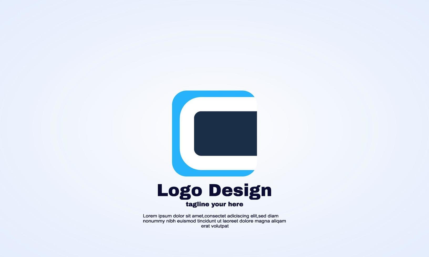 modèle de conception de logo vecteur idée lettre c