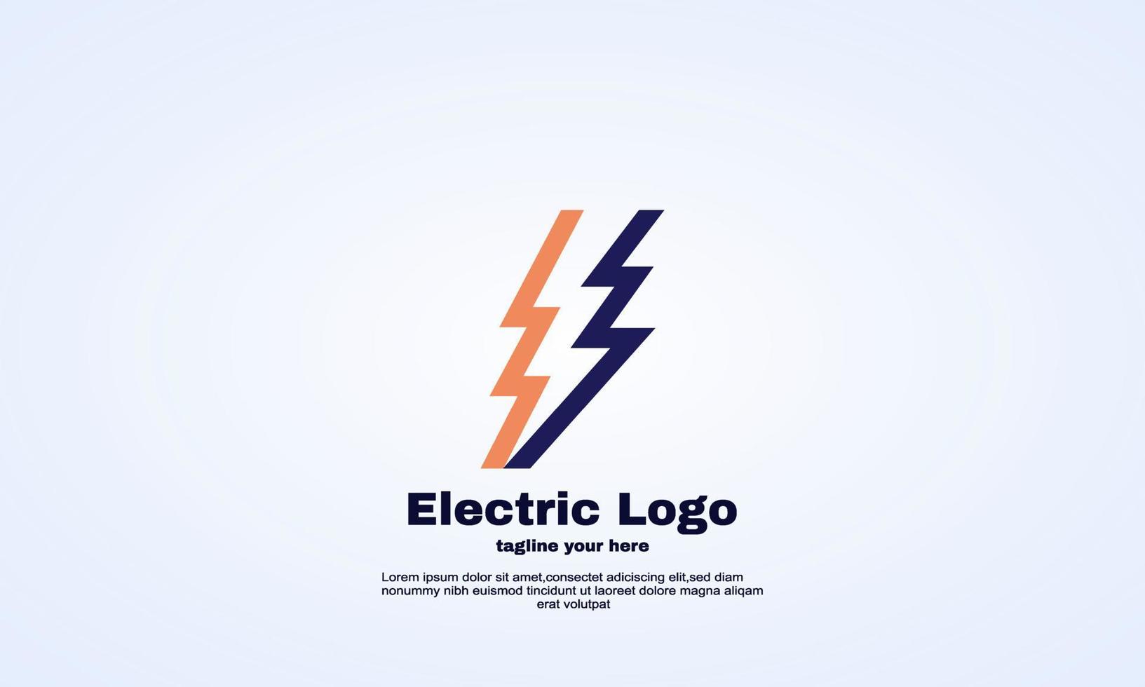 modèle de logo électrique illustrator stock vecteur