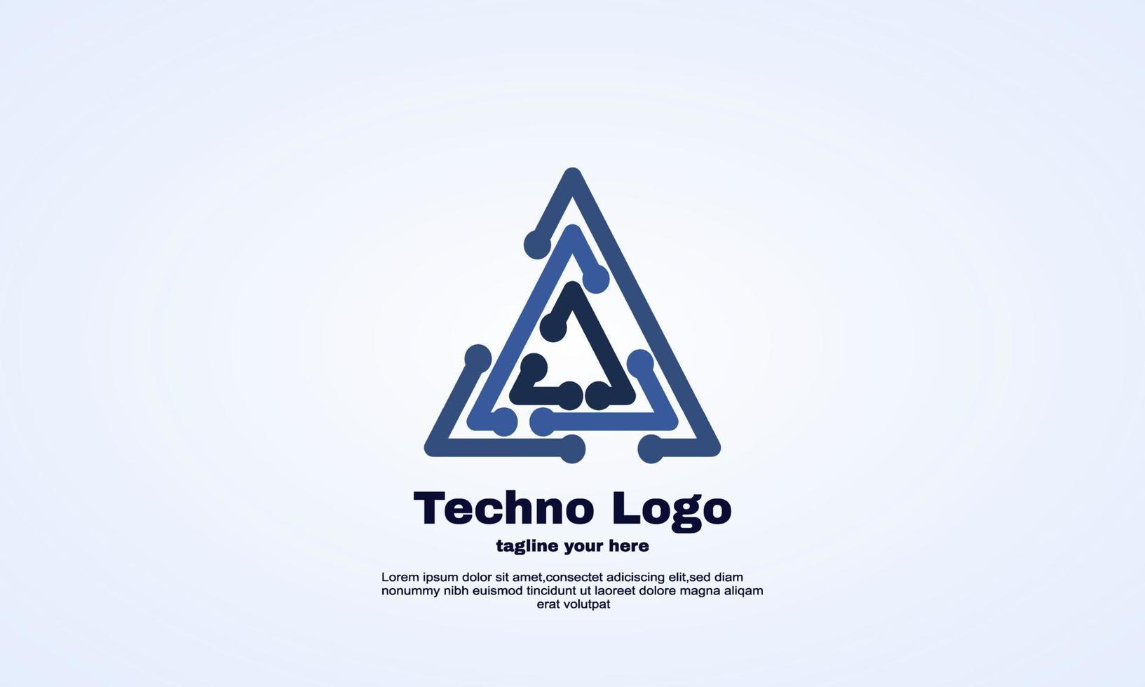 stock vecteur triangle techno logotype enchères économique