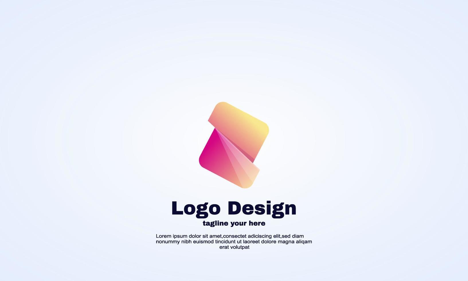 illustrateur de logo d'entreprise d'idée de vecteur