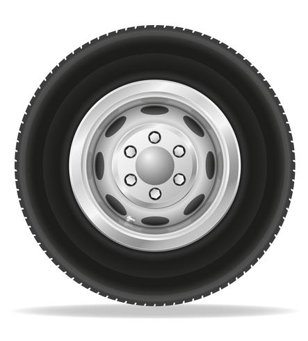 roue pour camion tracktor et van vector illustration